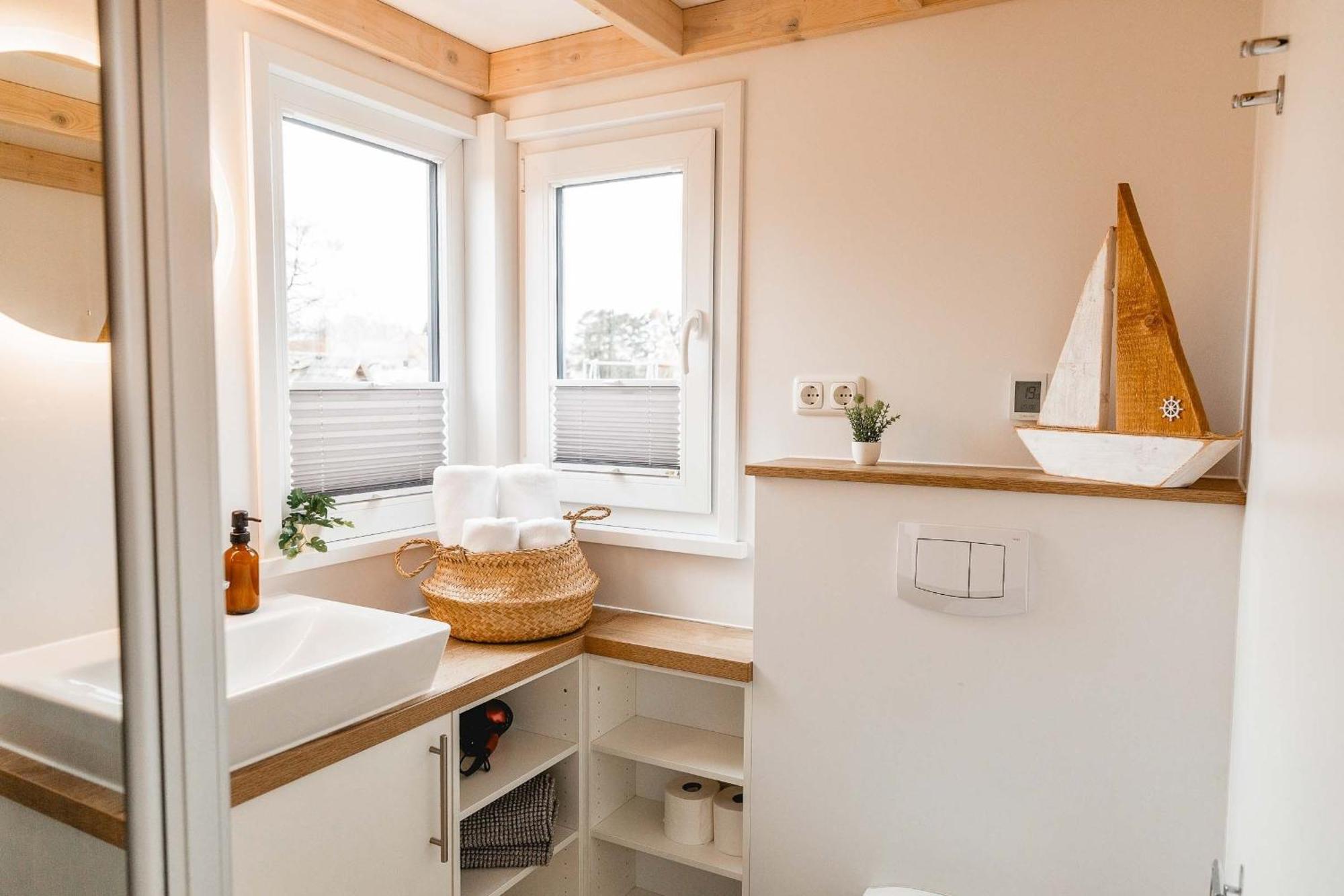 Grasberg Huxfeld-Hof - Tiny-House Mooritzヴィラ エクステリア 写真